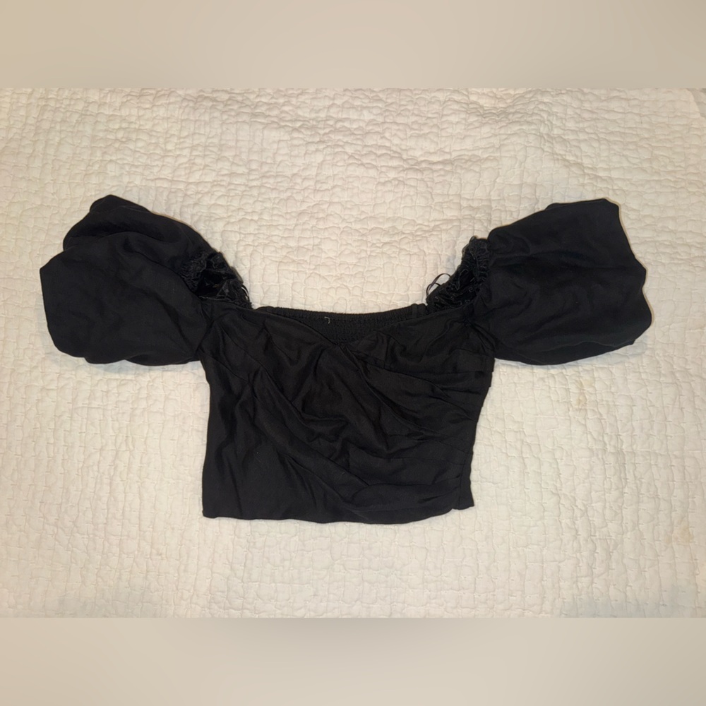 Black Off-Shoulder Top